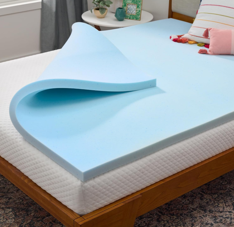 Topper memory foam piegato